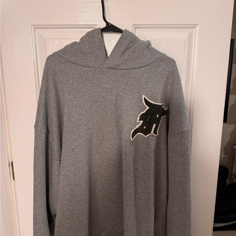 Fear of God Patch Towel Logo Gray Hooded Men's Sweatshirt